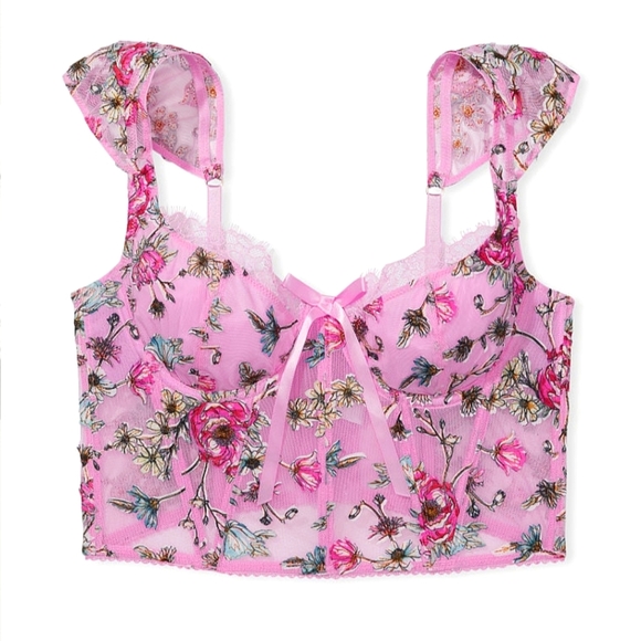 🍒NWT🍒 VS DREAM ANGELS ROMANTIC BRA & PANTY SET - Picture 6 of 11